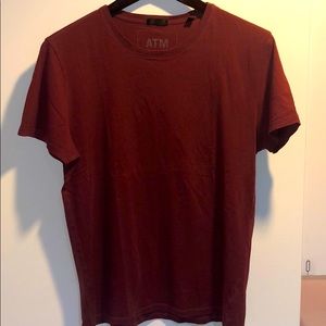 ATM Burgundy Cotton Tshirt